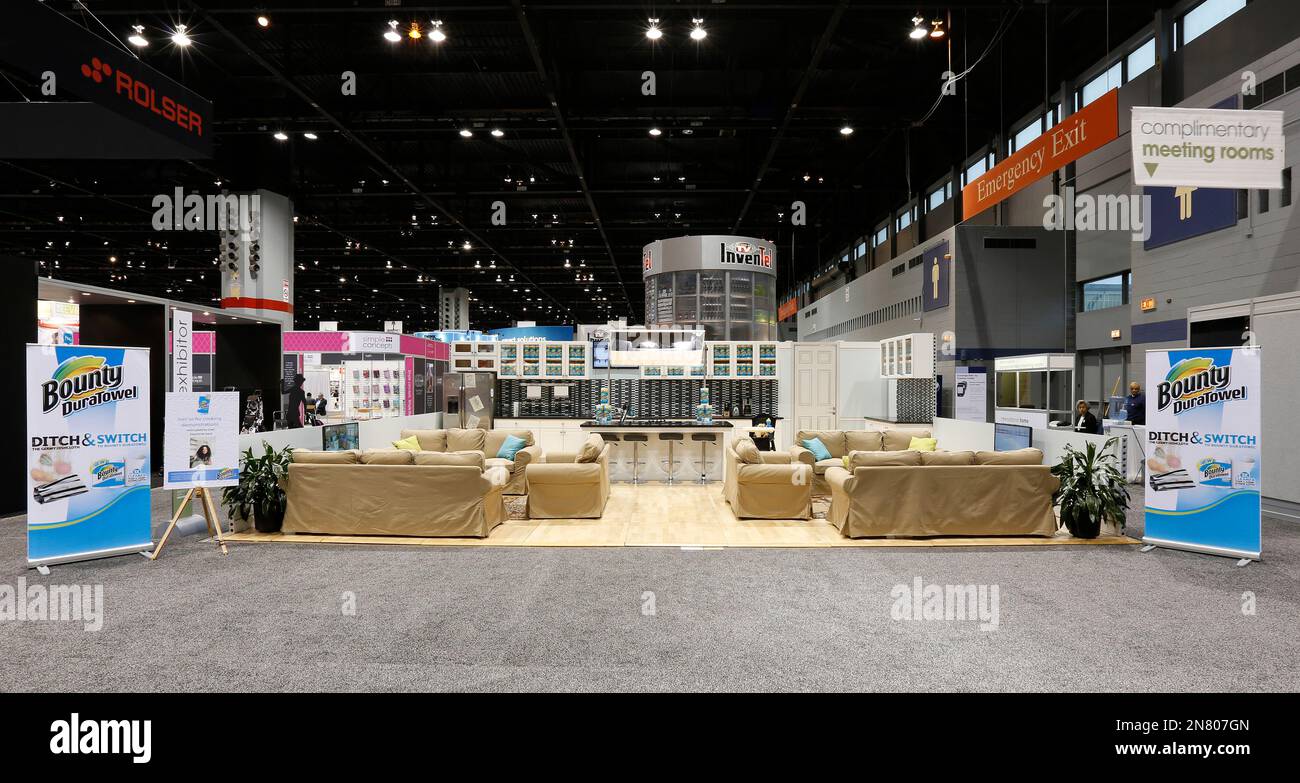 A general view of the Bounty DuraTowel booth at the International Home