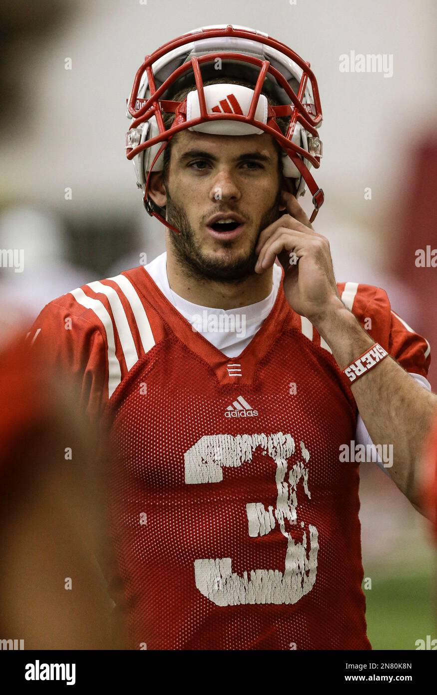 Nebraska quarterback Taylor Martinez on the first day of NCAA college