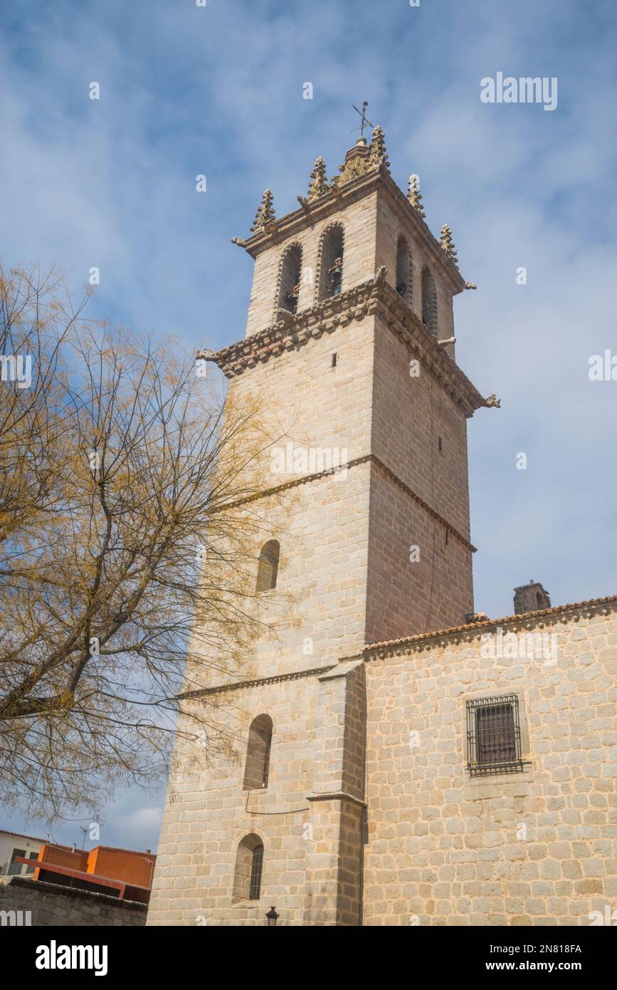 Nuestra Señora de la Asuncion church. Colmenar Viejo, Madrid province, Spain. Stock Photo