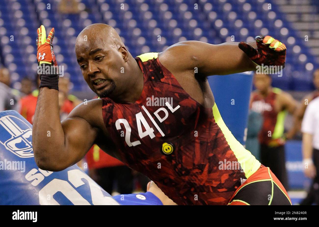 Datone Jones UCLA defensive lineman Datone Jones runs a drill during the NFL ...