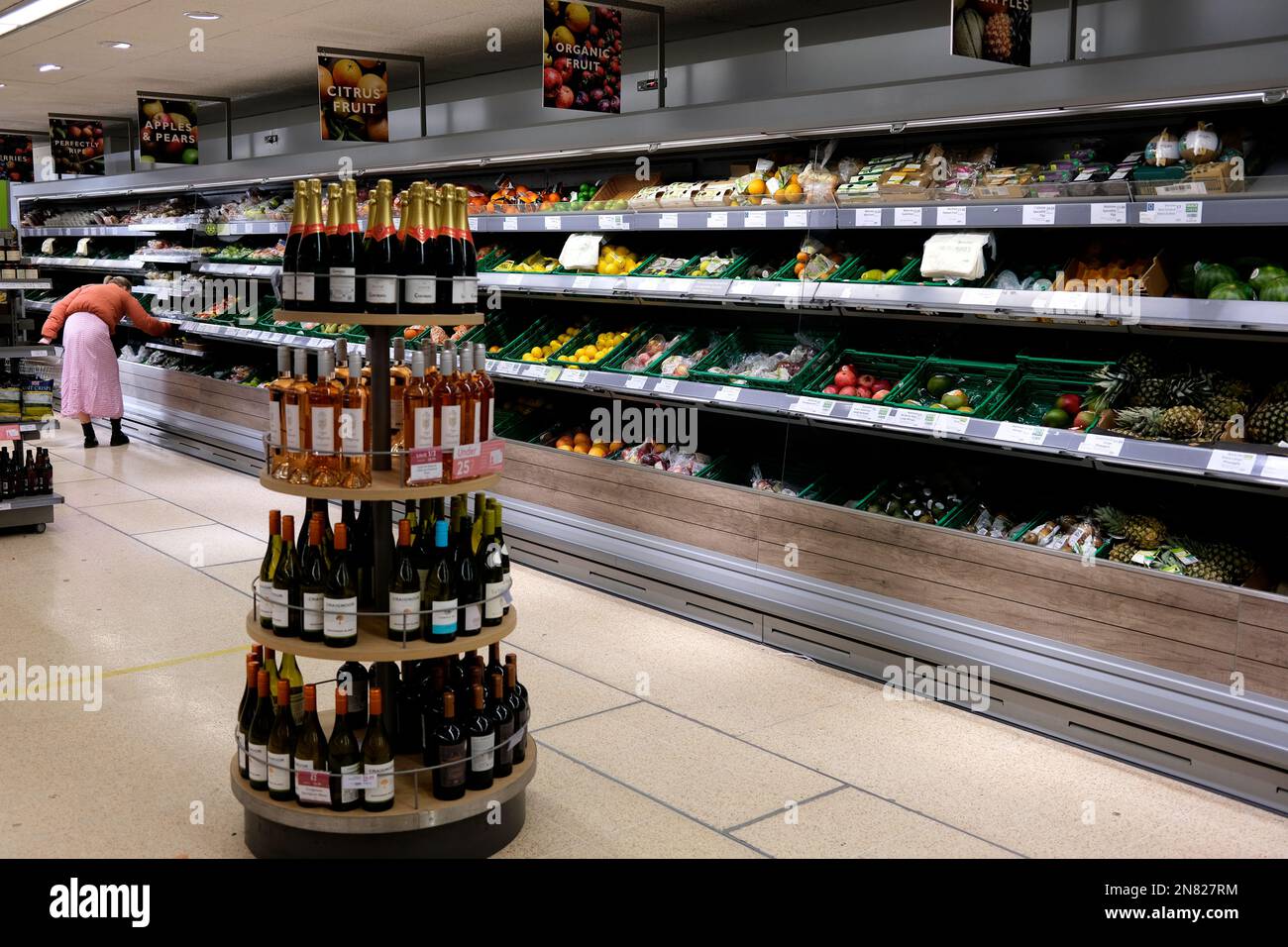 waitrose food and drinks supermarket,ramsgate town,east kent,uk february 2023 Stock Photo