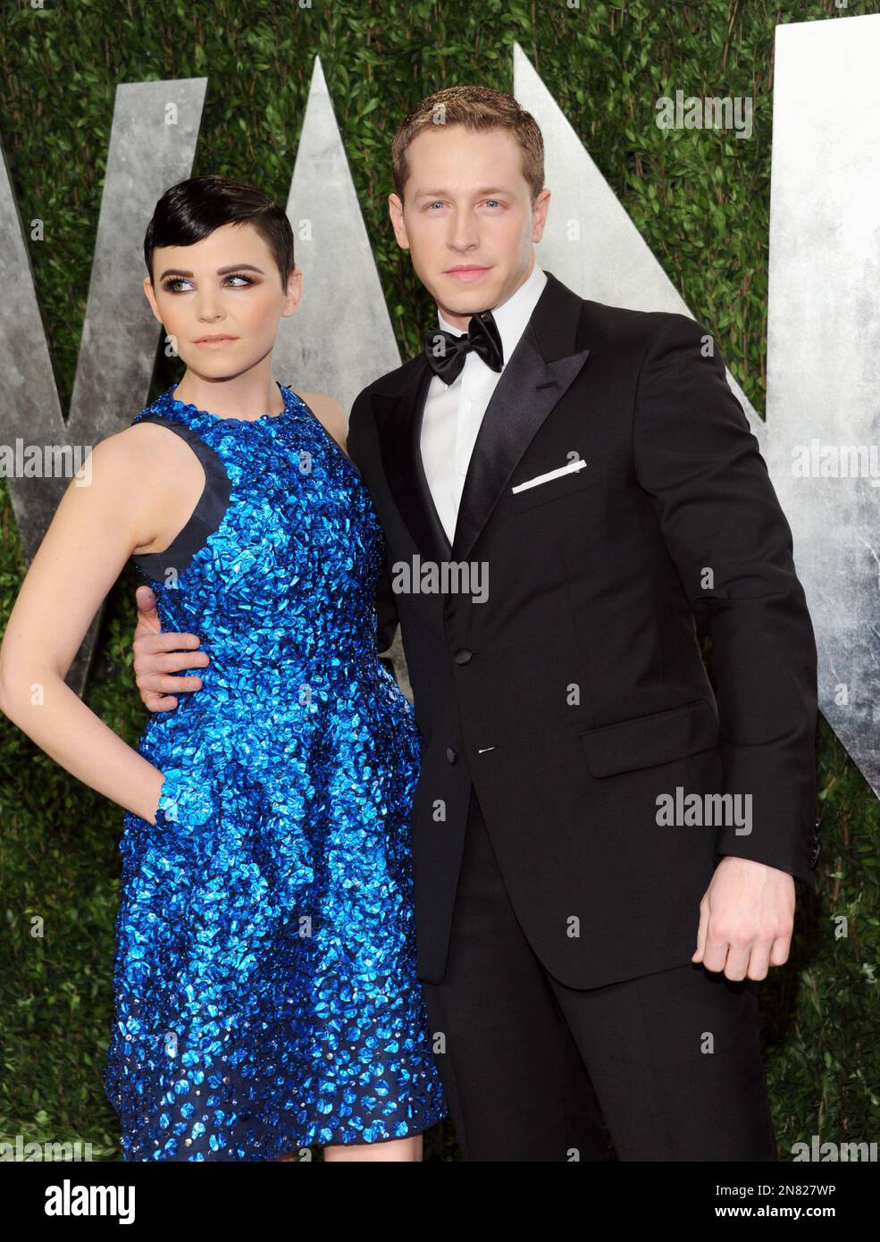Actress Ginnifer Goodwin, left, and her boyfriend Josh Dallas arrive at
