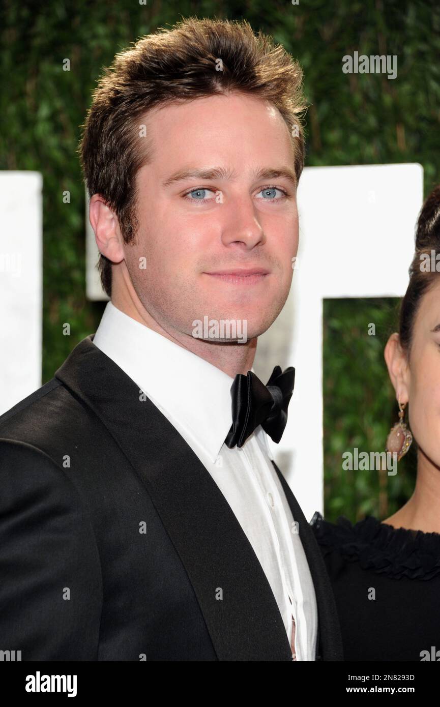 Actor Armie Hammer arrives at the 2013 Vanity Fair Oscars Viewing and