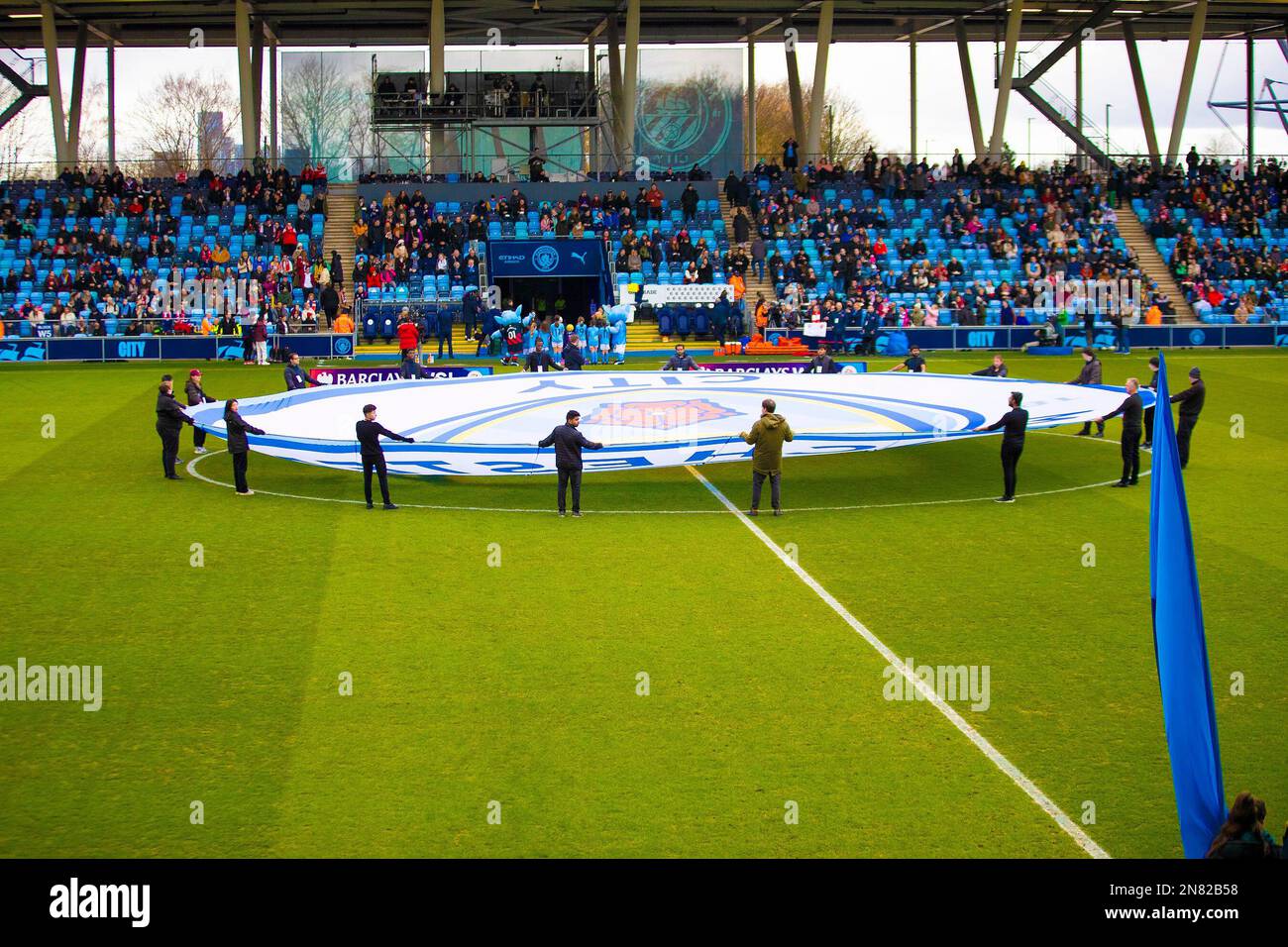 during the Barclays FA Women's Super League match between Manchester City and Arsenal at the Academy Stadium, Manchester on Saturday 11th February 2023. (Photo: Mike Morese | MI News) Credit: MI News & Sport /Alamy Live News Stock Photo