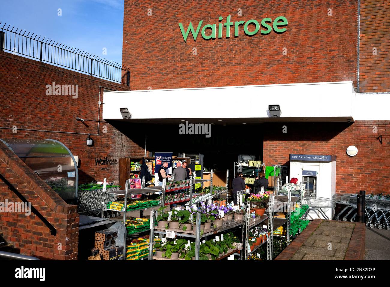 waitrose food and drinks supermarket,ramsgate town,east kent,uk february 2023 Stock Photo