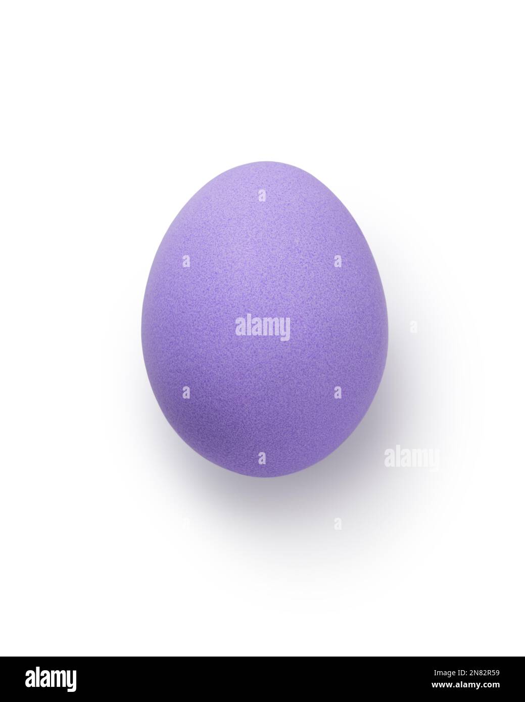 violet easter egg isolated on white background, with shadow Stock Photo