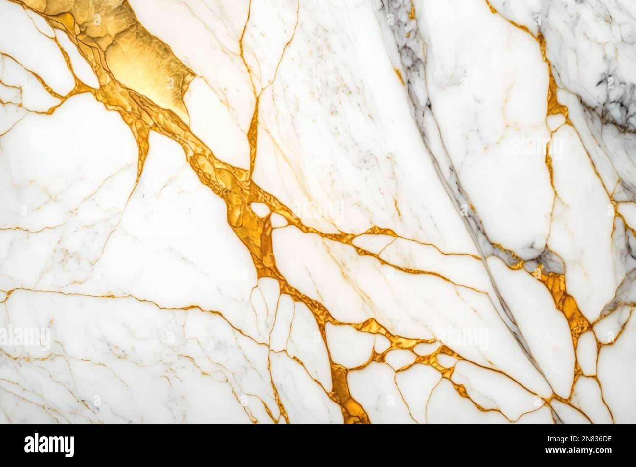 White and gold marble wallpaper top