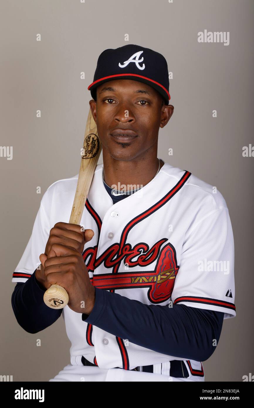 This is a 2013 photo of B.J. Upton of the Atlanta Braves baseball