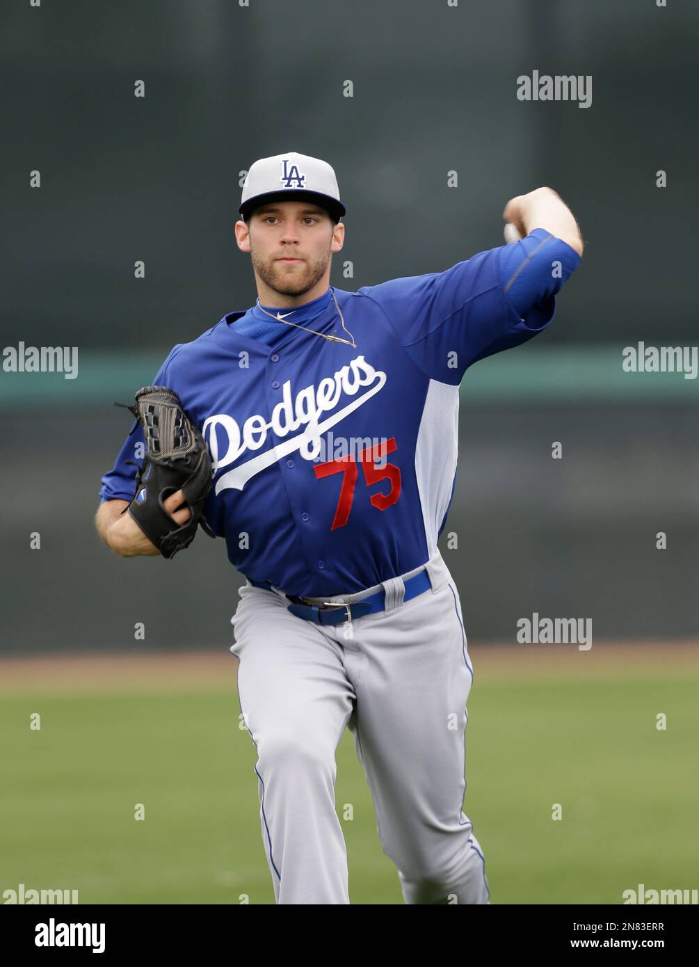 Los Angeles Dodgers pitcher Steven Paco Rodriguez during spring