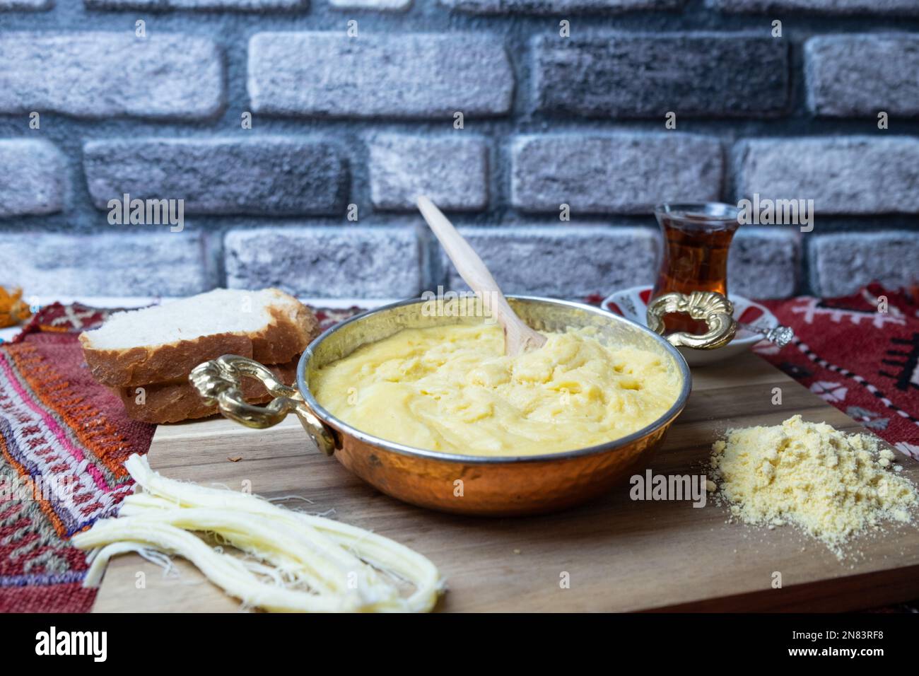 Corn flour and cheese dishes, "muhlama or kuymak" in Turkish cuisine