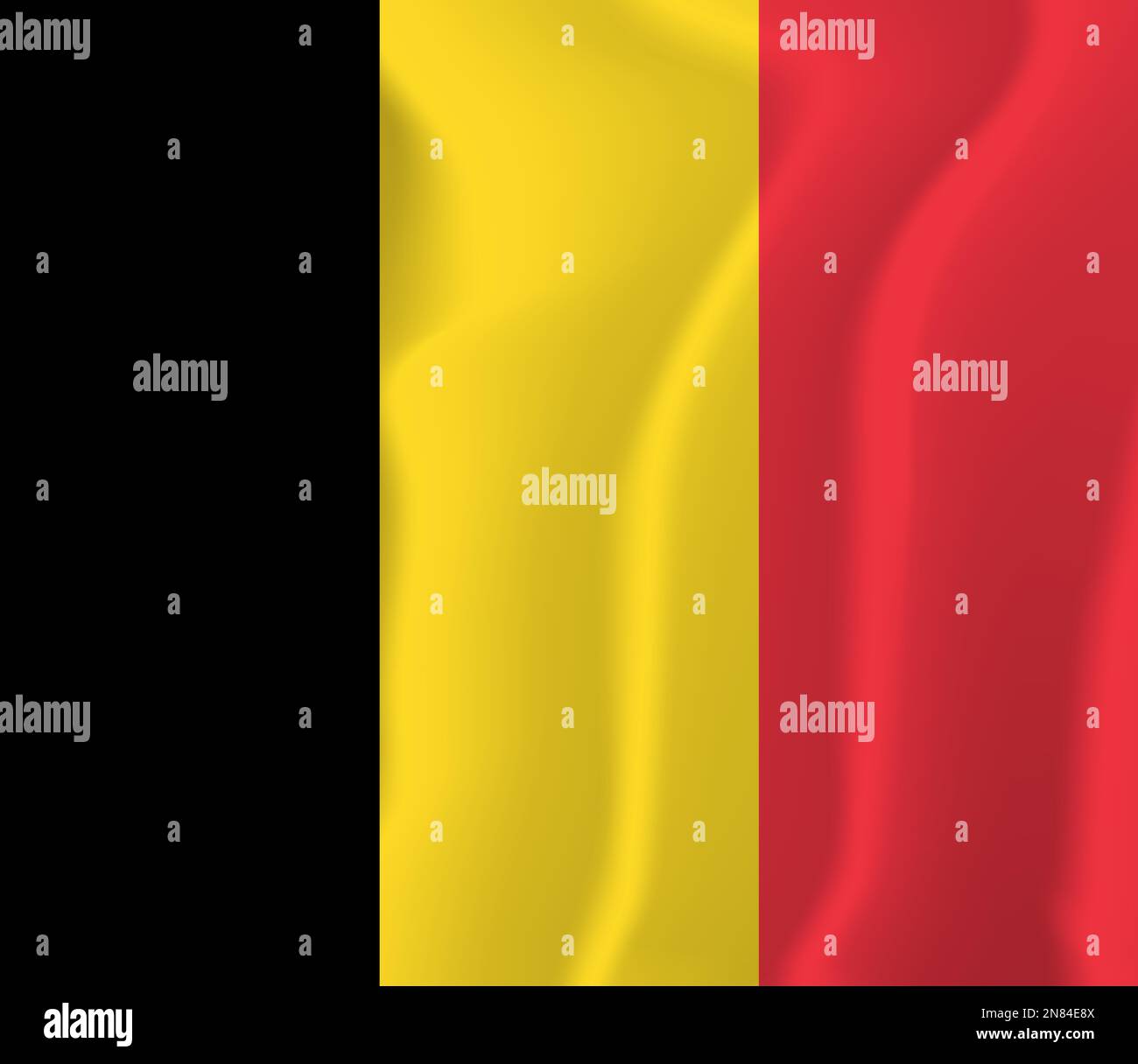 Belgium Waved Flag Illustration Vector Stock Vector Image & Art - Alamy