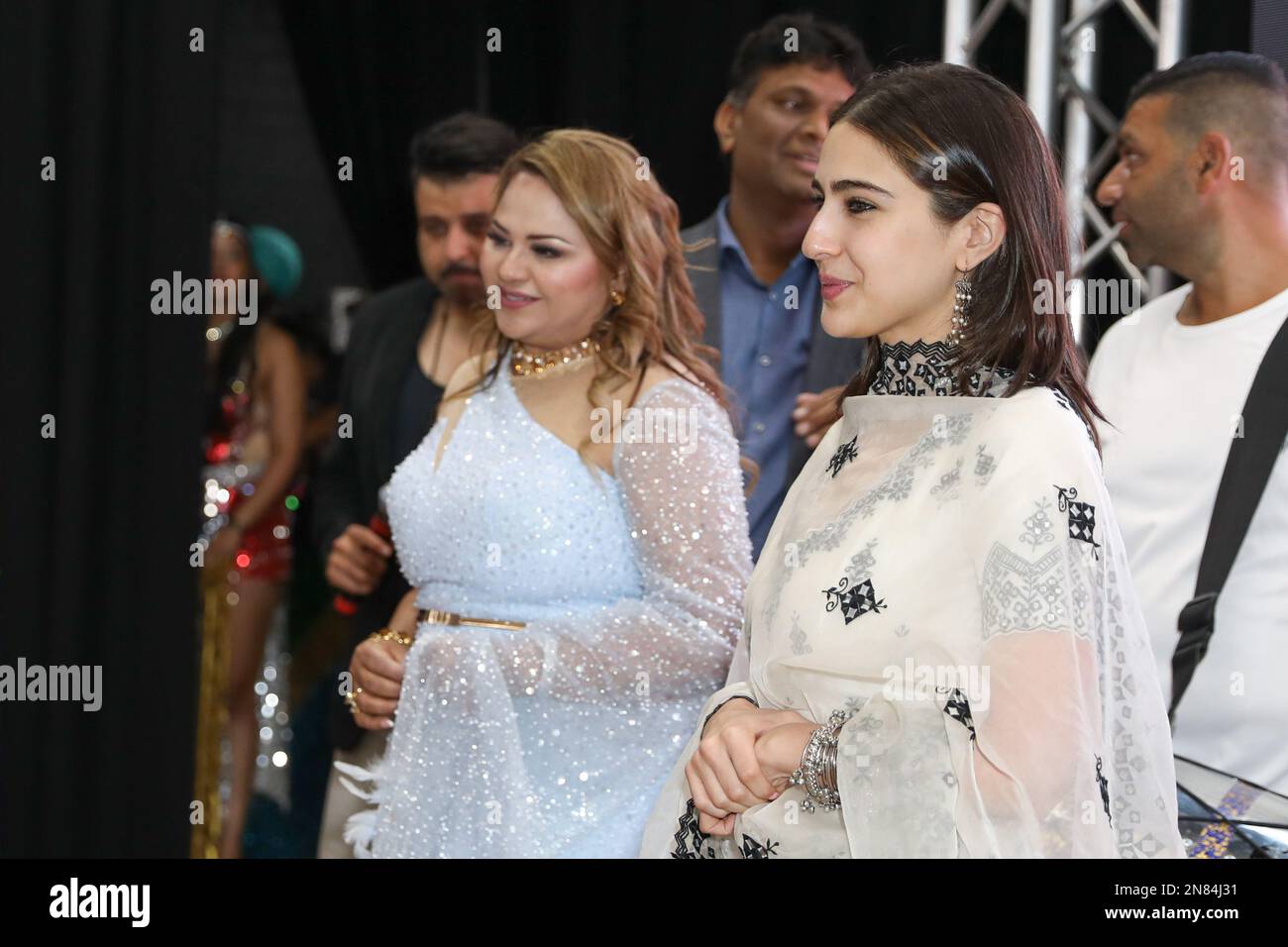 February 11 2023 bollywood actress sara ali khan attends a meet and