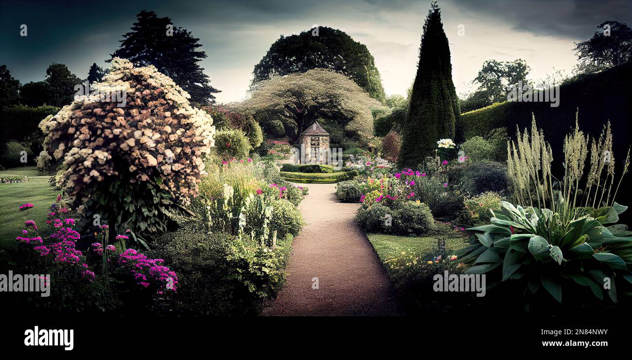 English garden classic hi-res stock photography and images - Alamy