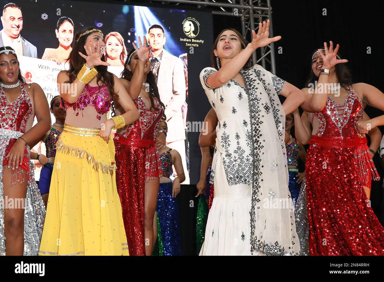 February 11, 2023: Bollywood Actress SARA ALI KHAN performs at a Meet and Greet Event presented by Indian Beauty Secrets on February 11, 2023 in Sydney, NSW Australia (Credit Image: © Christopher Khoury/Australian Press Agency via ZUMA Wire) EDITORIAL USAGE ONLY! Not for Commercial USAGE! Stock Photo