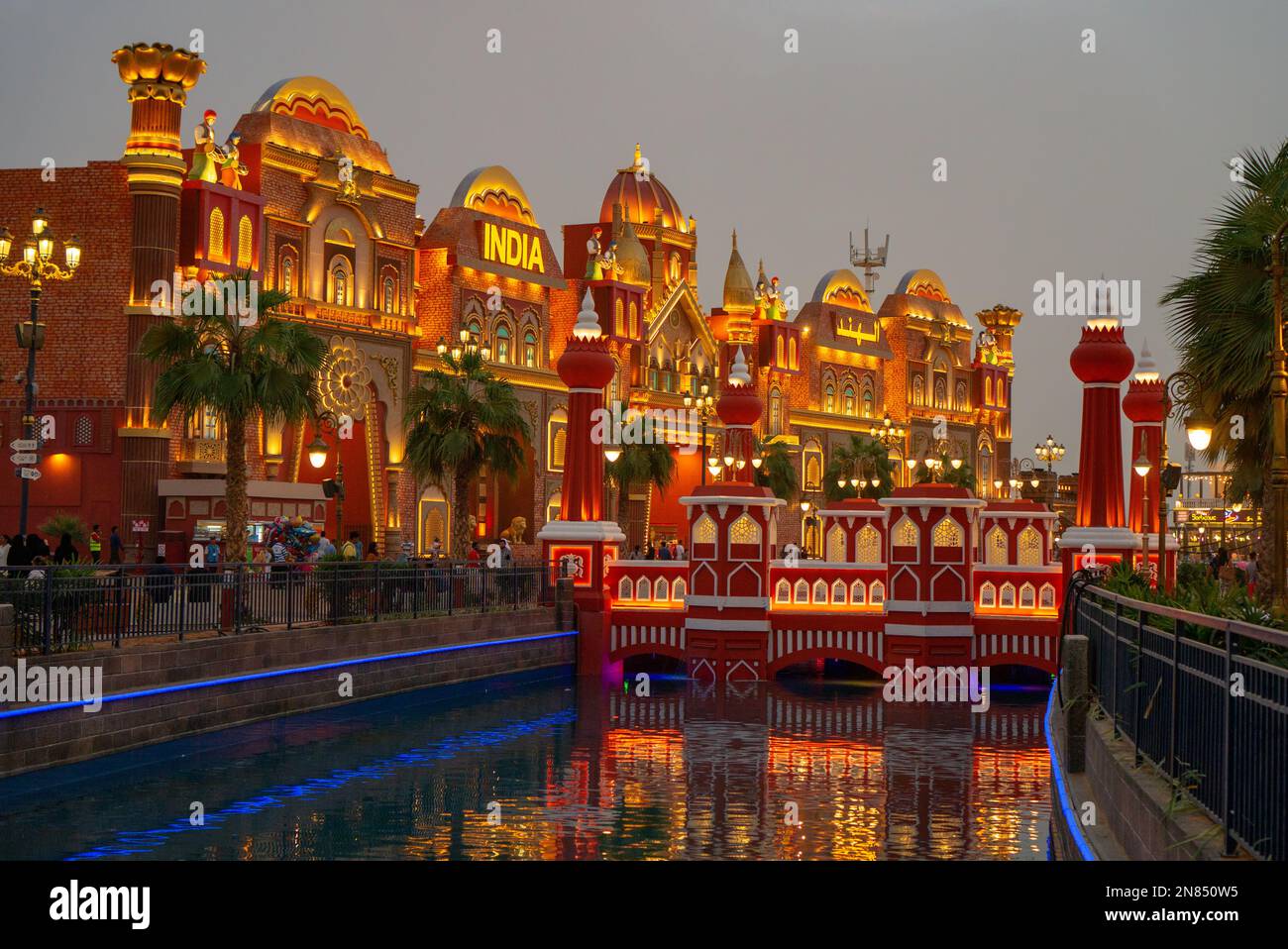 Dubai,UAE 11. 06. 2018 theme park at Global Village Dubailand , a 1,6