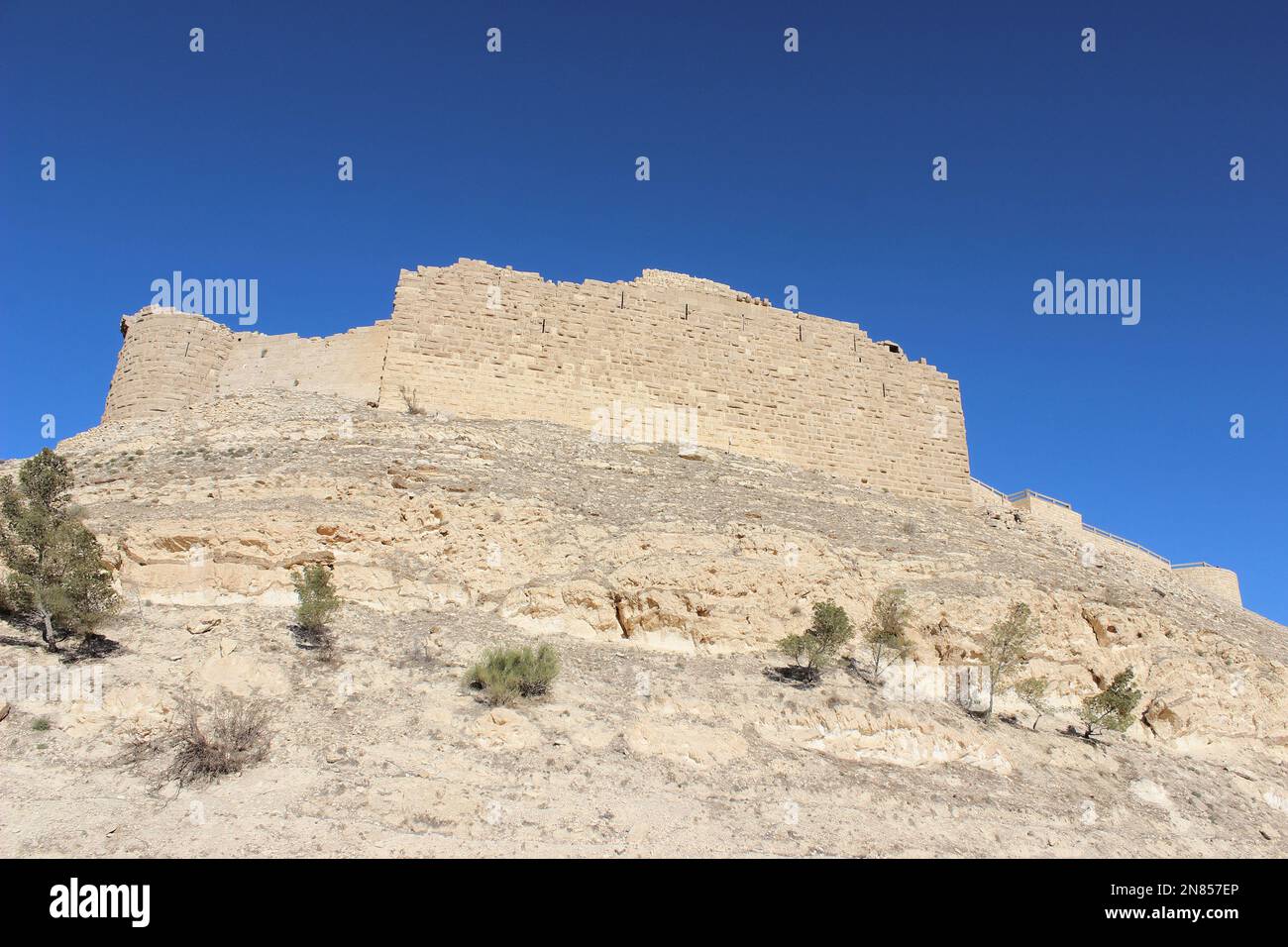 Qal'at ash-Shawbak a.k.a. Shawback or Shoubak Castle, Jordan Stock Photo