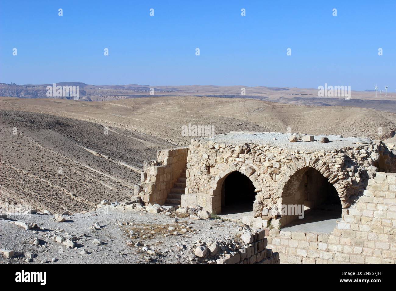 Qal'at ash-Shawbak a.k.a. Shawback or Shoubak Castle, Jordan Stock Photo