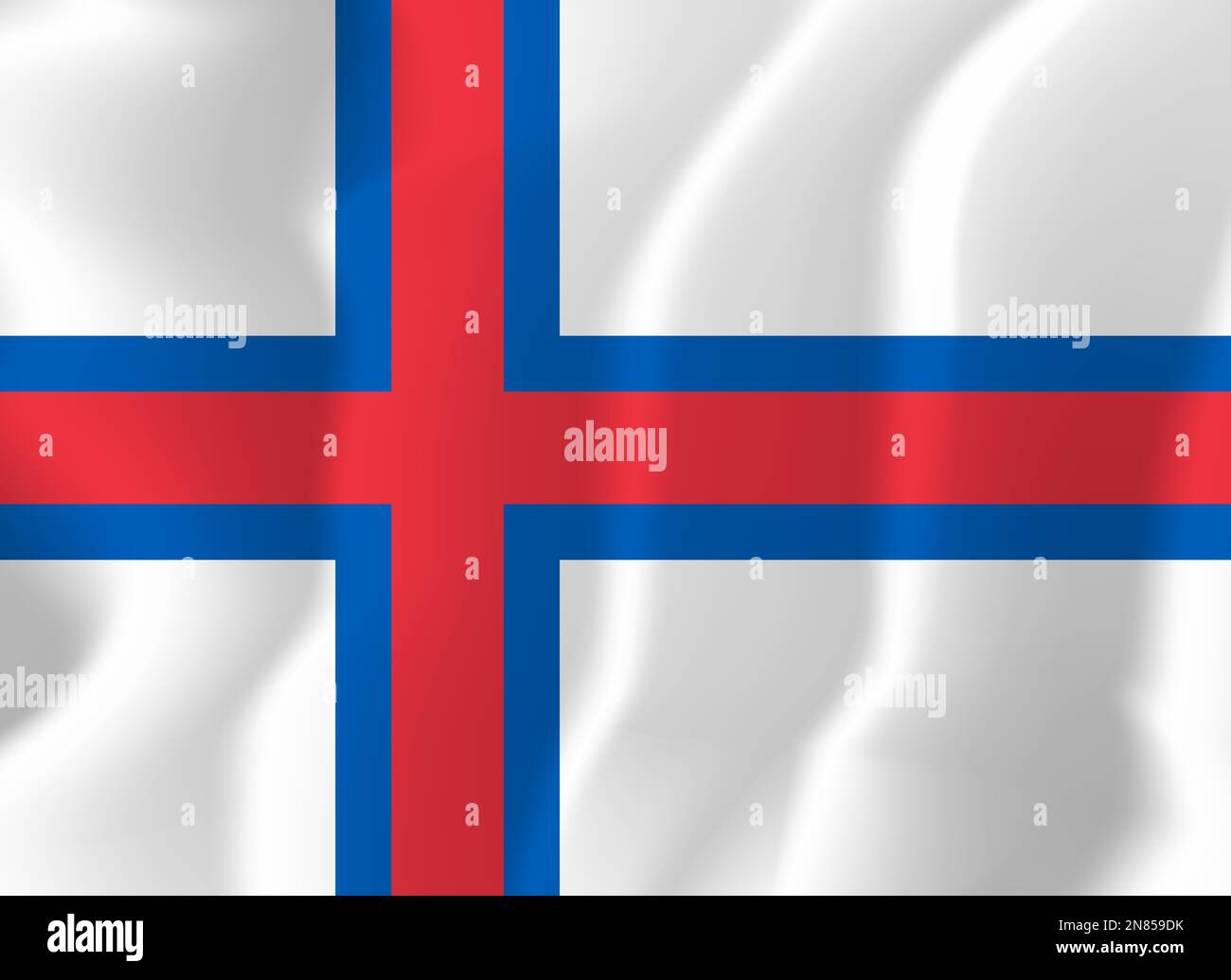 Faroe islands Waved Flag Illustration Vector Stock Vector Image & Art ...