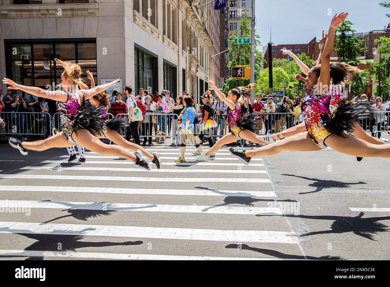 New York City Dance parades are major tourists attraction. Celebrate
