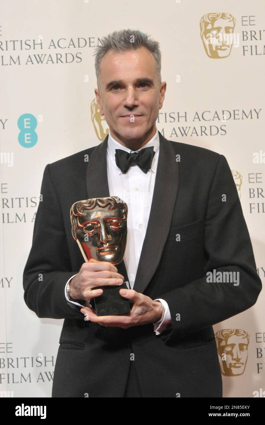 Daniel DayLewis, winner of Best Actor Award for Lincoln backstage at