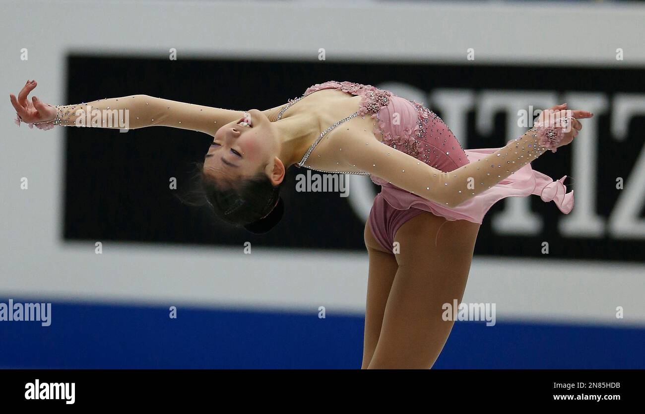 Li Zijun of China performs during the women's free skating event at the ...
