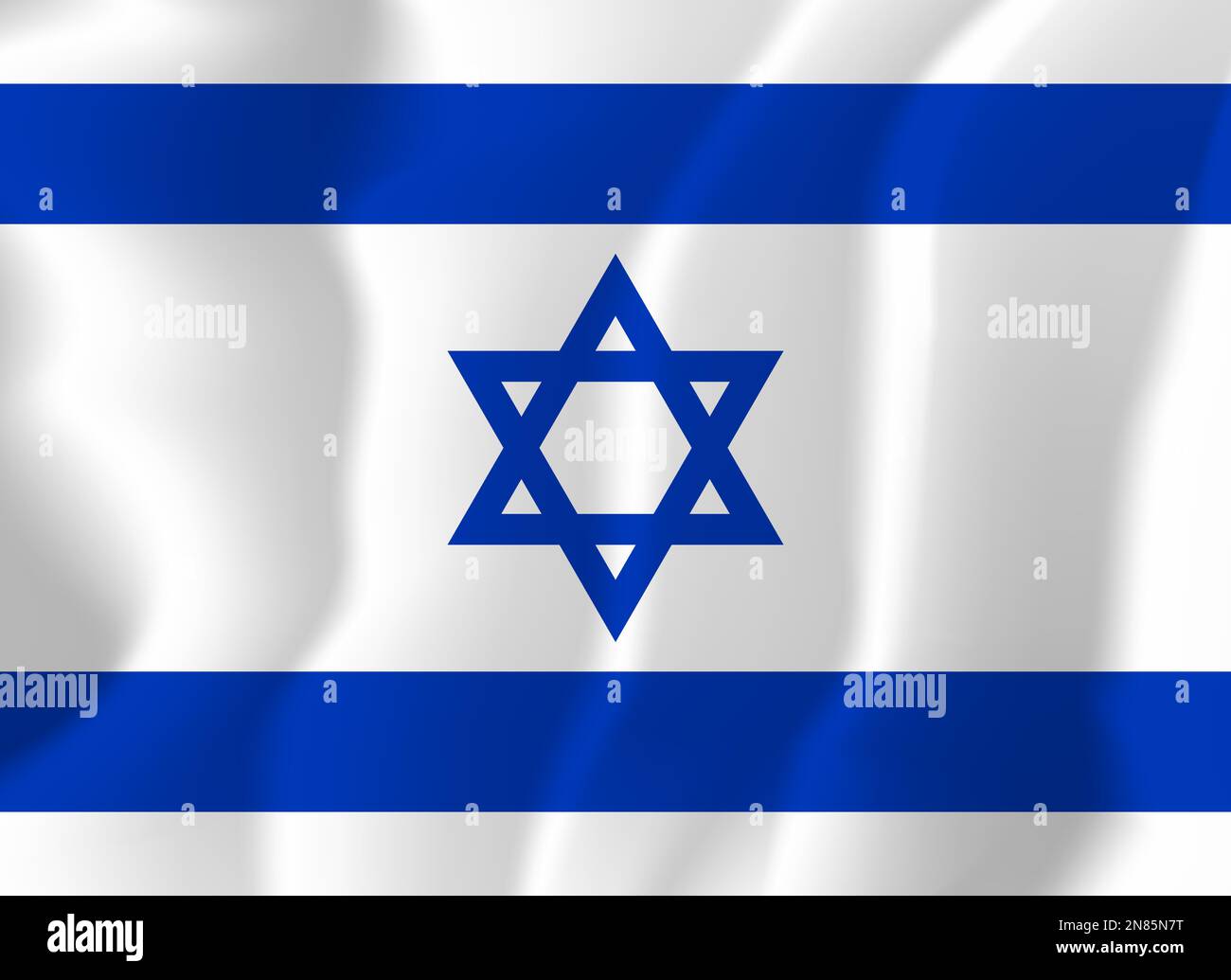 Israel Waved Flag Illustration Vector Stock Vector Image & Art - Alamy