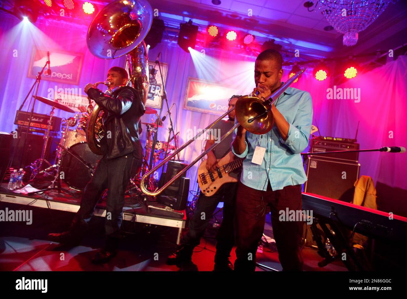 IMAGE DISTRIBUTED FOR PEPSI Trombone Shorty performs with The Roots