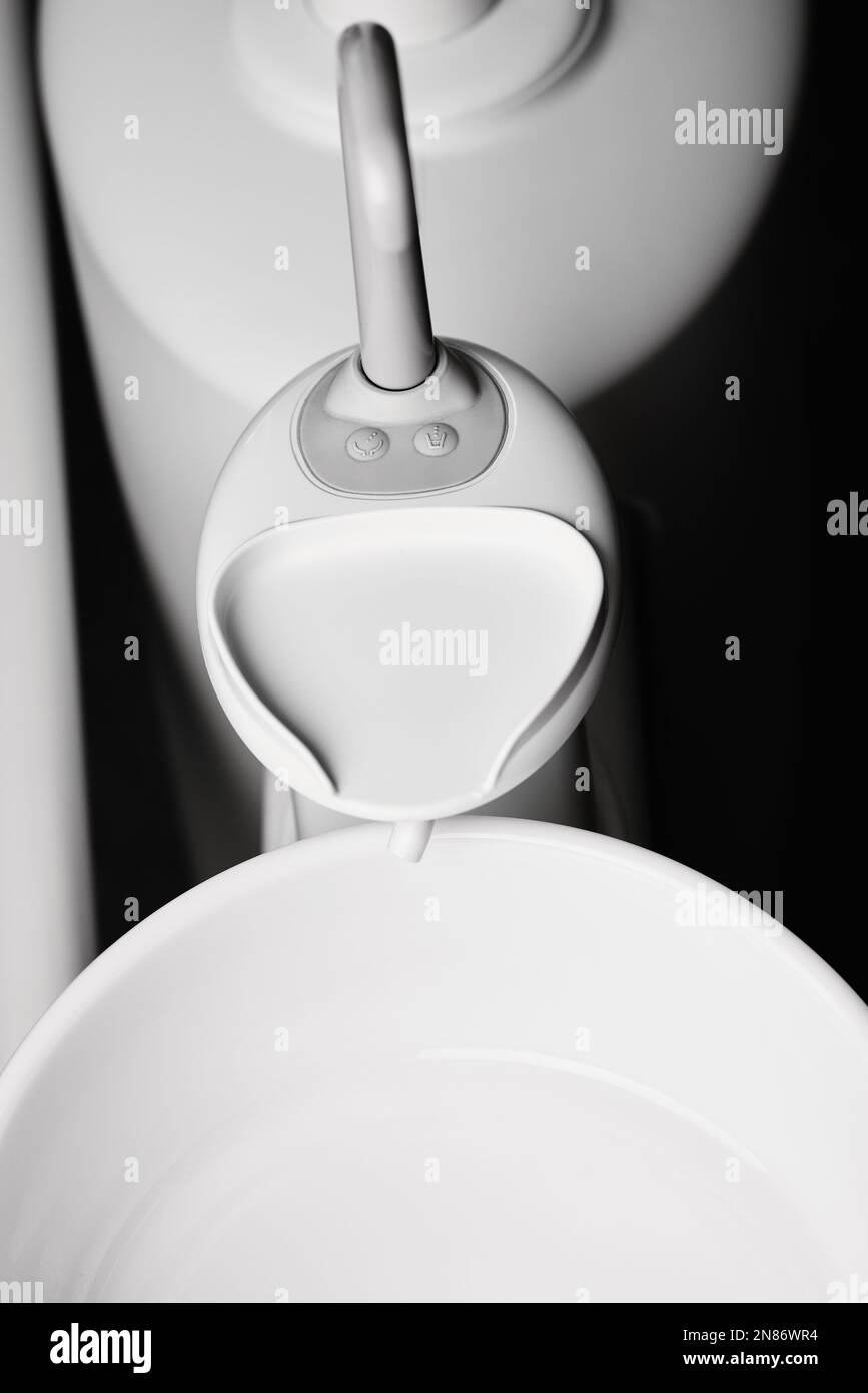 Dental Spittoon and glass sink. Washbasin in dentist Spit sink