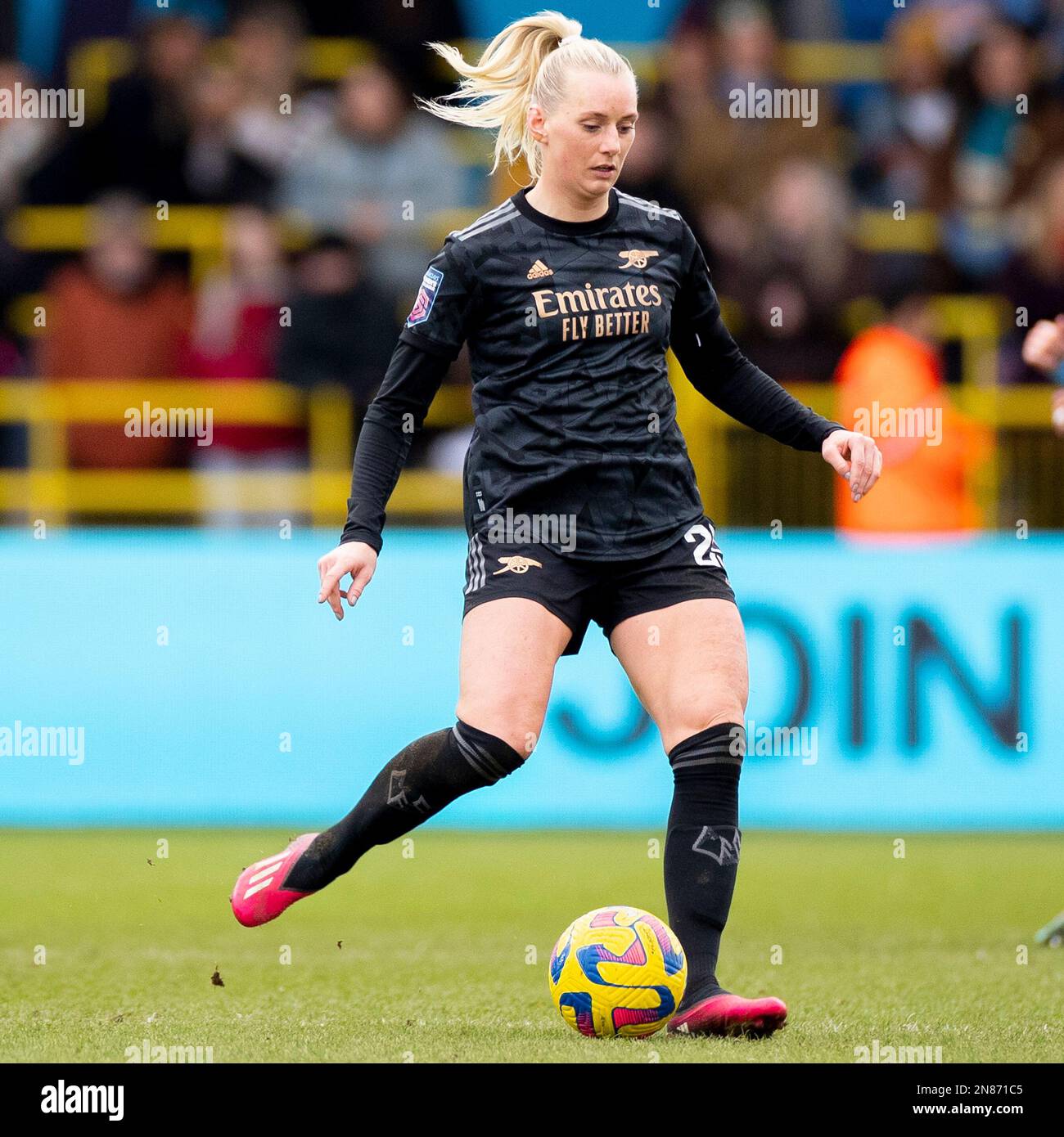 Stina Blackstenius #25 during the Barclays FA Women's Super League match between Manchester City and Arsenal at the Academy Stadium, Manchester on Saturday 11th February 2023. (Photo: Mike Morese | MI News) Credit: MI News & Sport /Alamy Live News Stock Photo