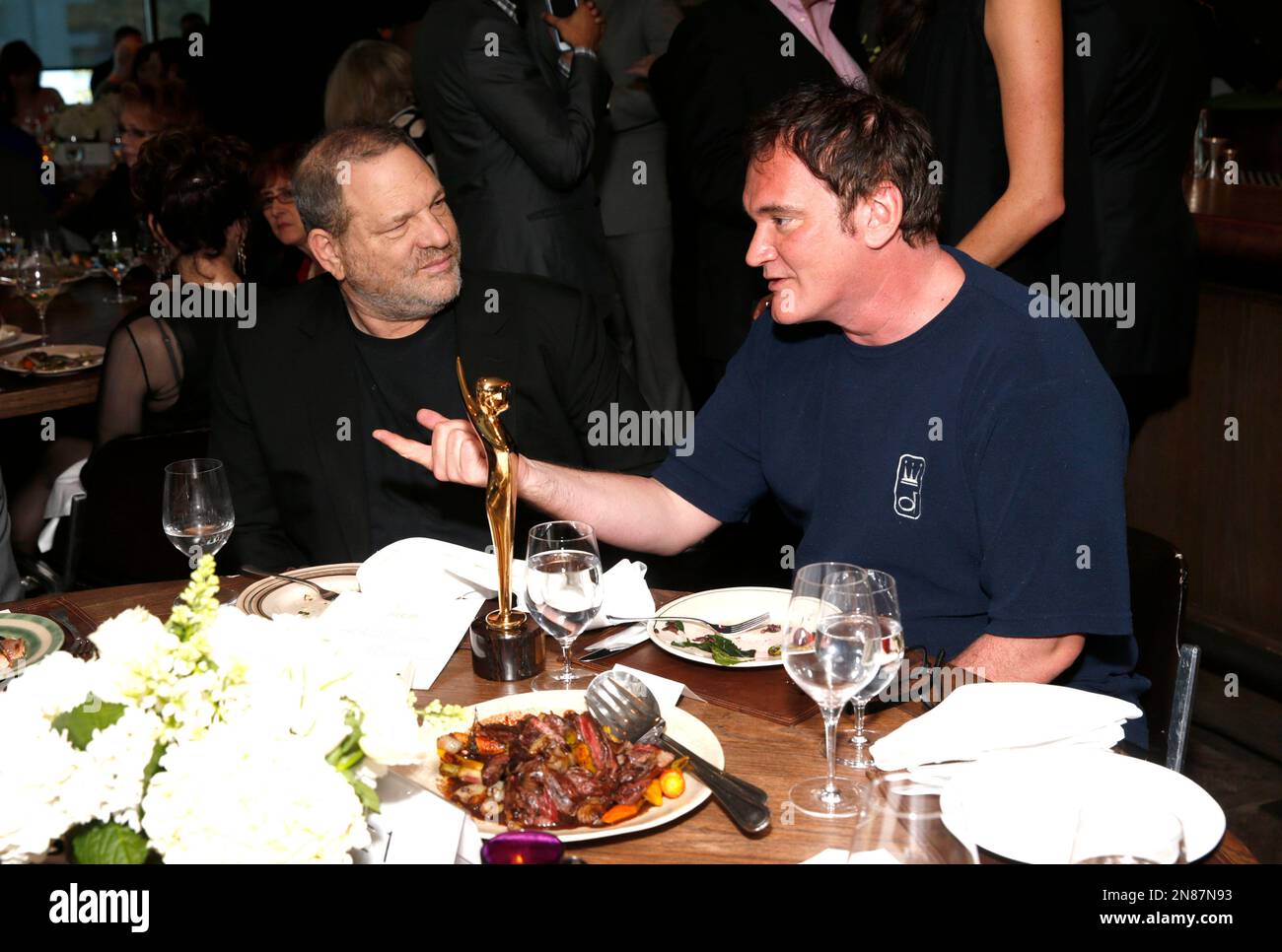 Harvey Weinstein and Quentin Tarantino attend the Australian Academy Of