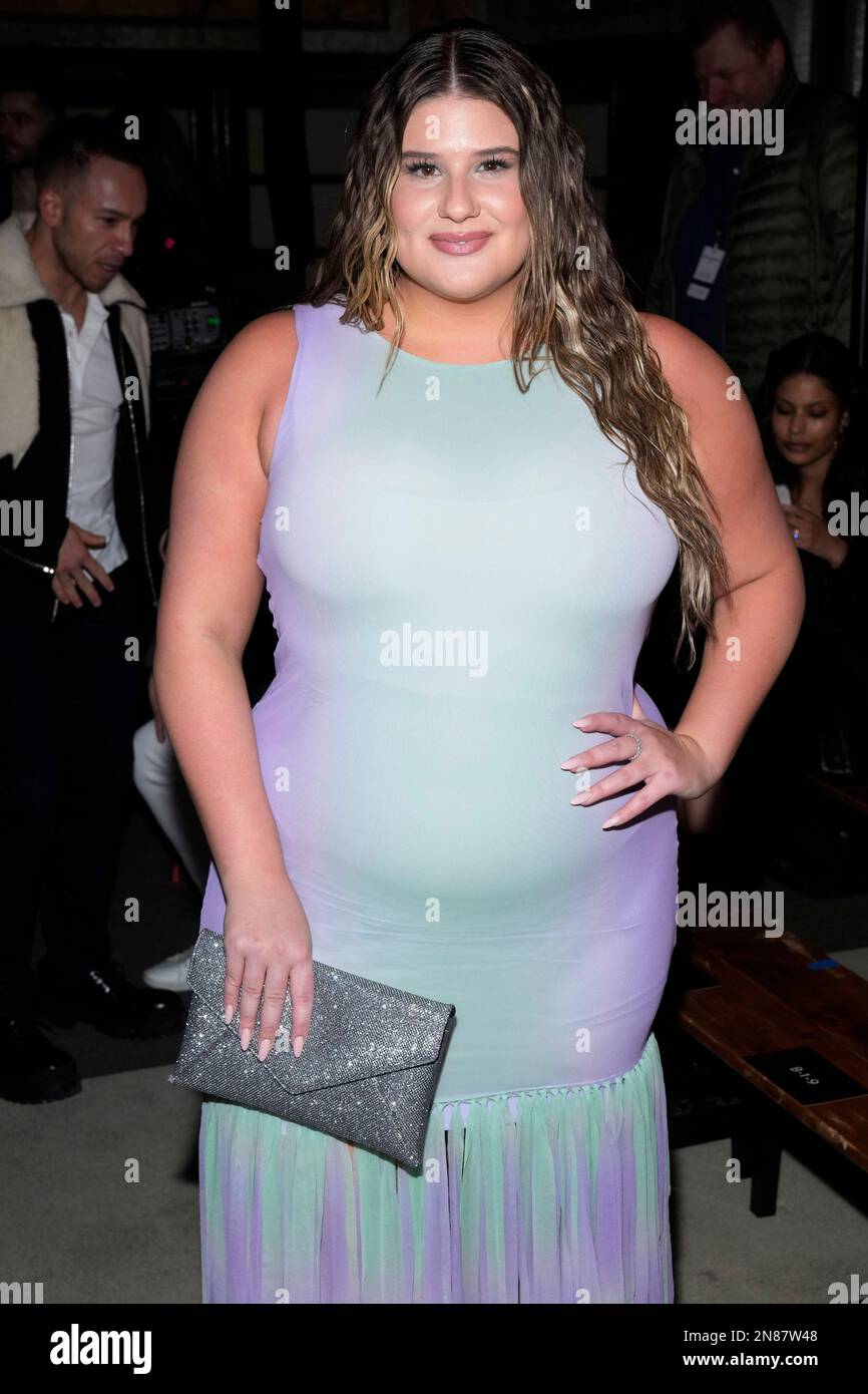 Remi Bader attends the Prabal Gurung Fall/Winter 2023 fashion show at