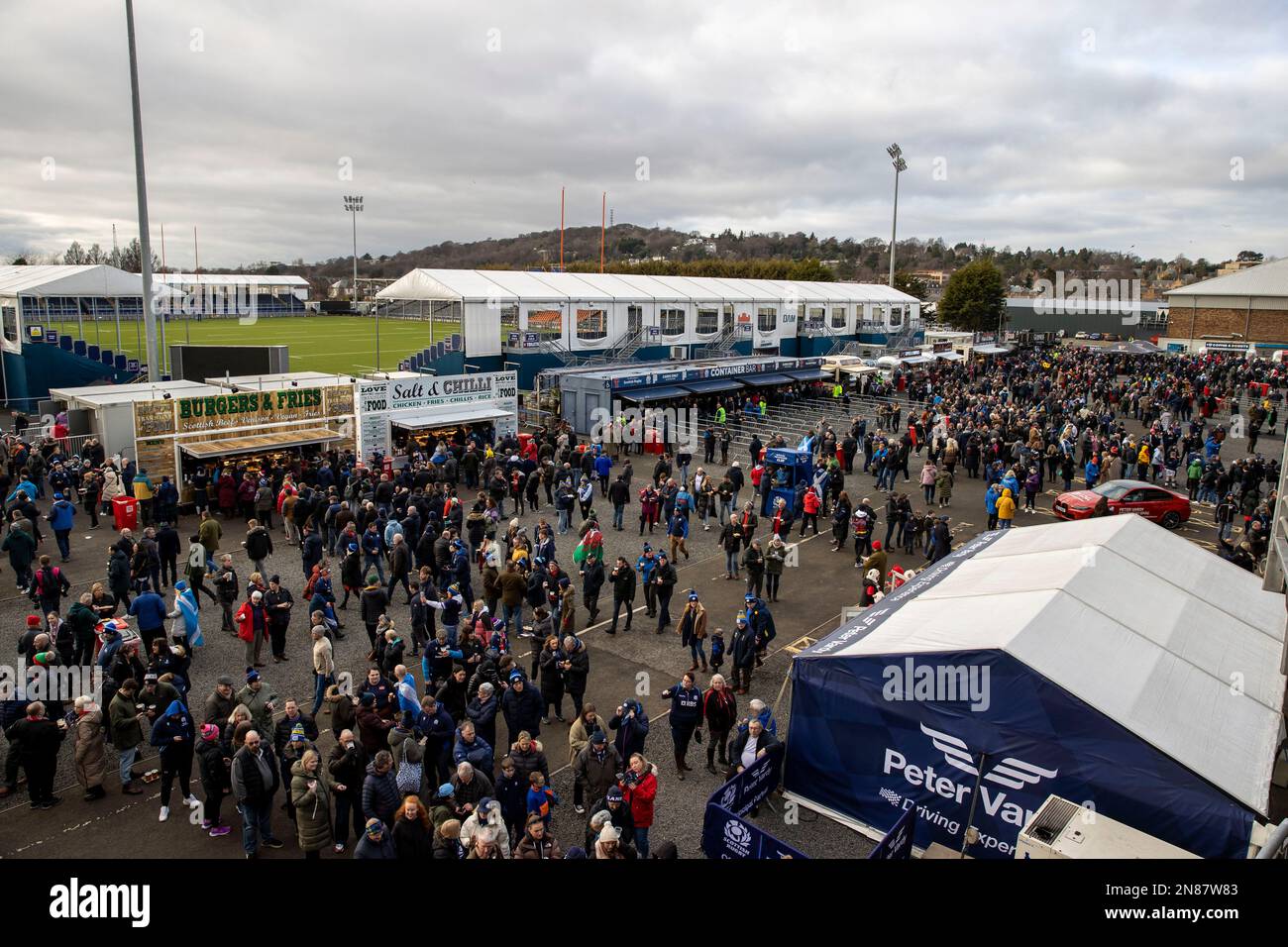 Pre match at murrayfield hi res stock photography and images Alamy
