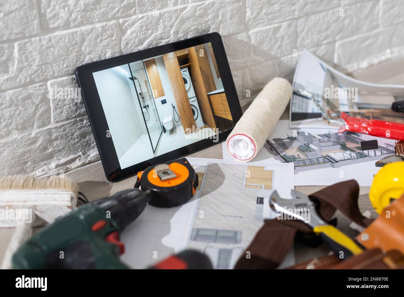 Computer house plans on screen hi-res stock photography and images - Alamy