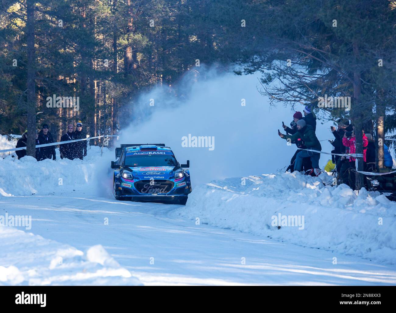 UMEÅ 20230211 Ott Tänak, Estonia and Martin Järveoja, Estonia, Ford Puma Rally1 Hybrid, during