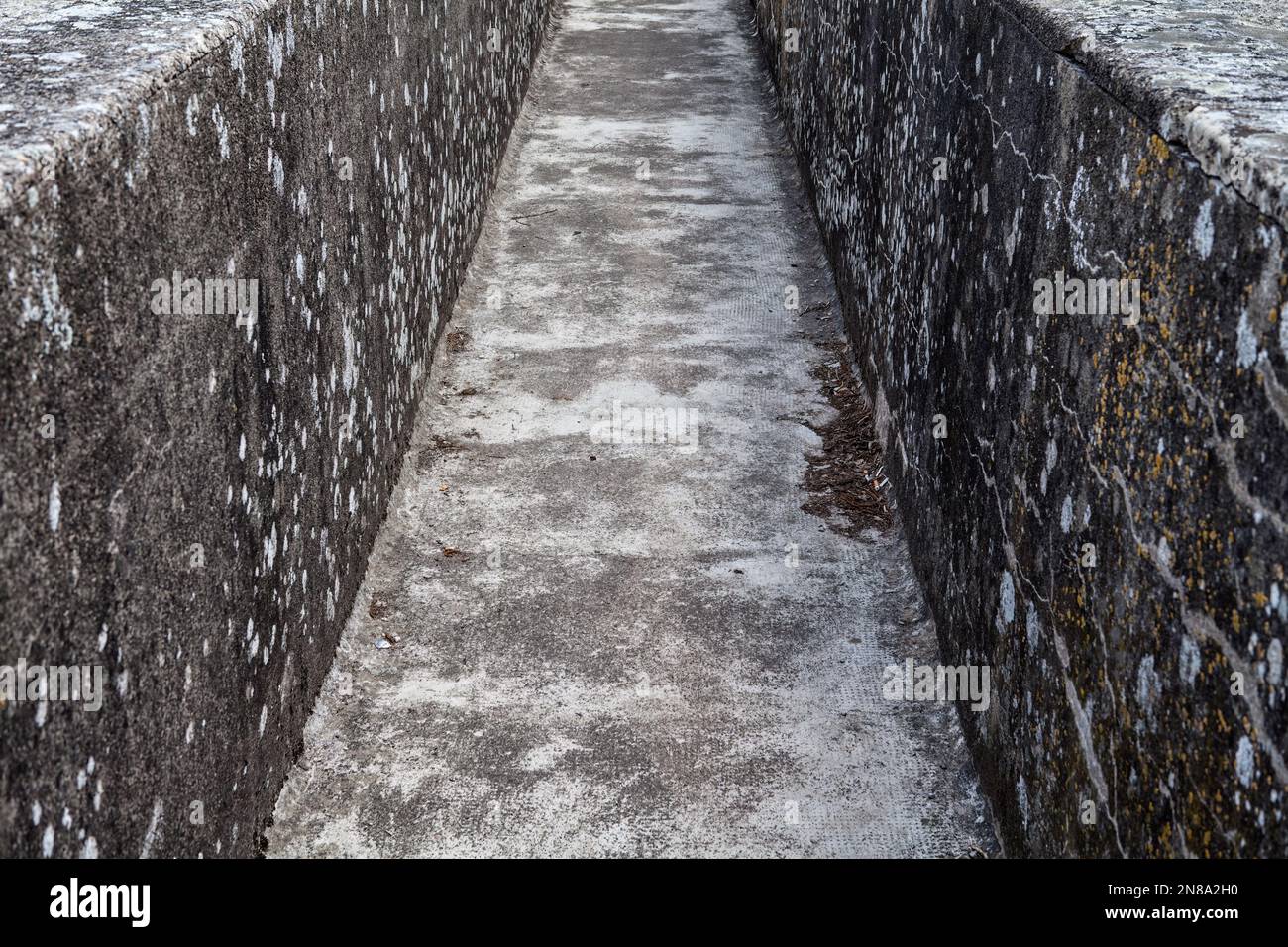 Old concrete bridge Stock Photo