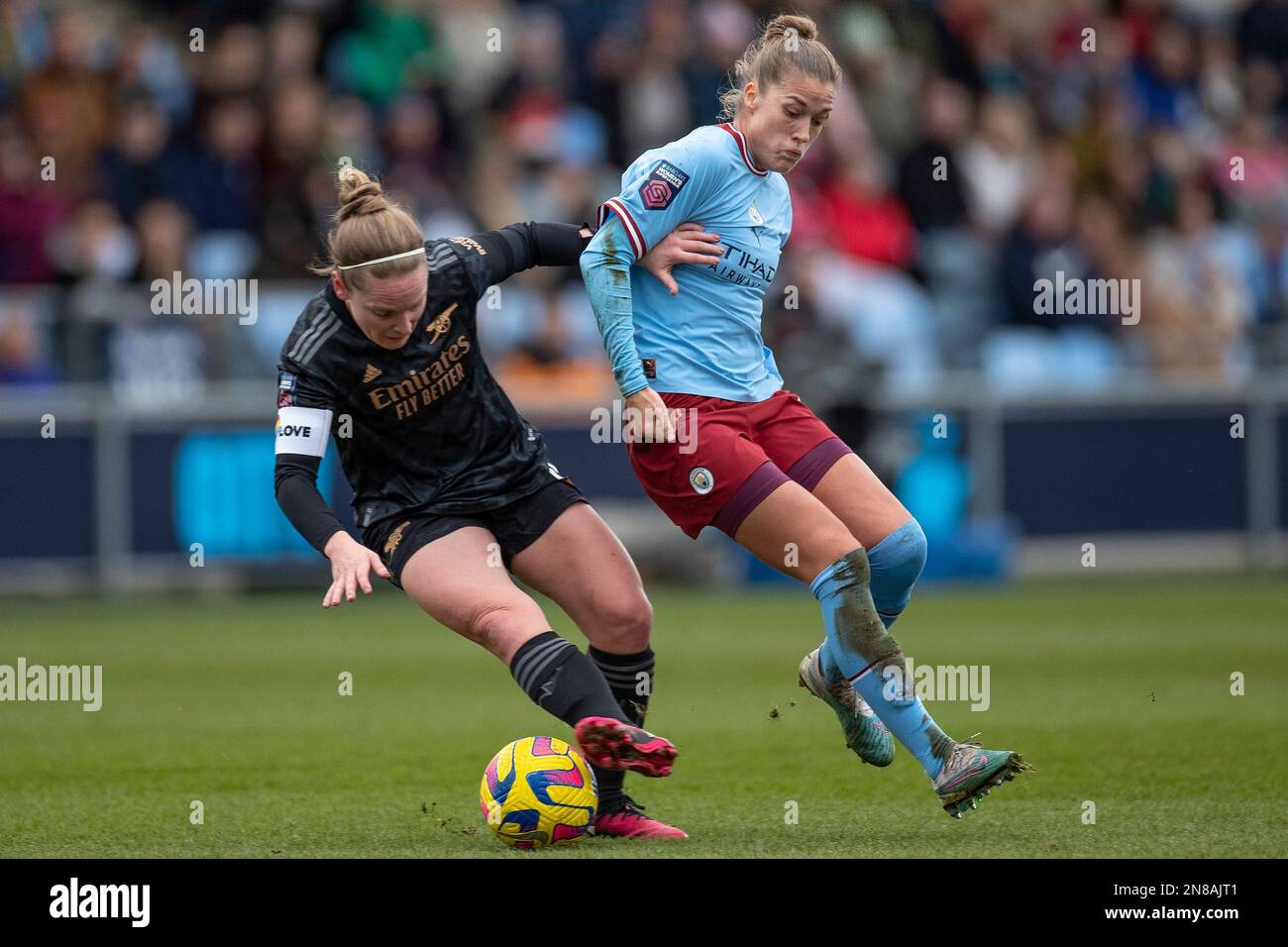 during the Barclays FA Women's Super League match between Manchester City and Arsenal at the Academy Stadium, Manchester on Saturday 11th February 2023. (Photo: Mike Morese | MI News) Credit: MI News & Sport /Alamy Live News Stock Photo