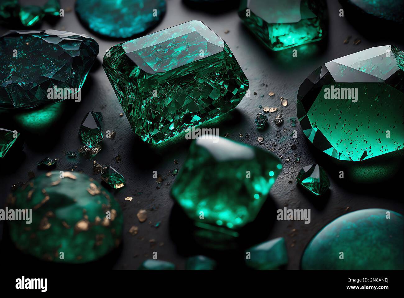 Gemstones emerald hi-res stock photography and images - Alamy