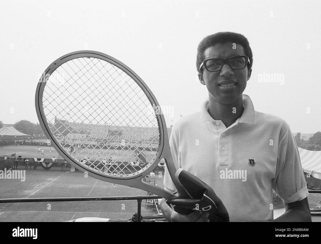Arthur Ashe Racket Tennis star Arthur Ashe, the number 1 U.S. Davis Cup player from ...