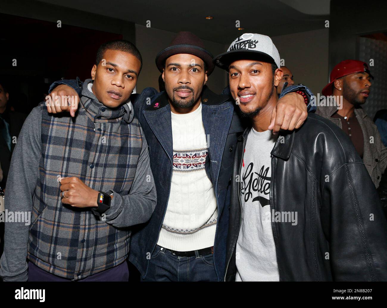 Cory Hardrict, Omari Hardwick and Wesley Jonathan attend the LA ...