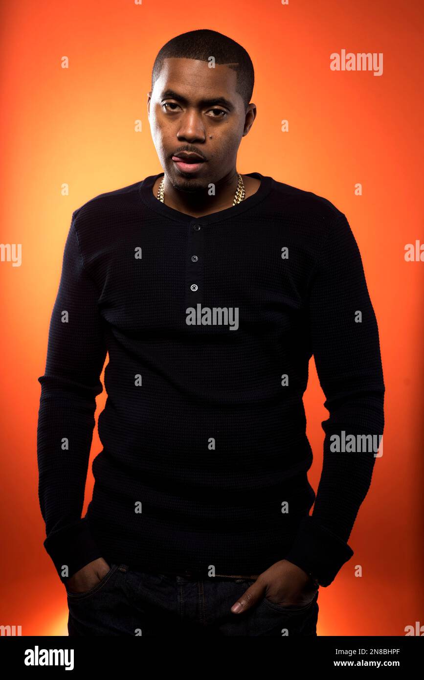 American rapper and actor Nasir Jones, better known as Nas, poses for a ...