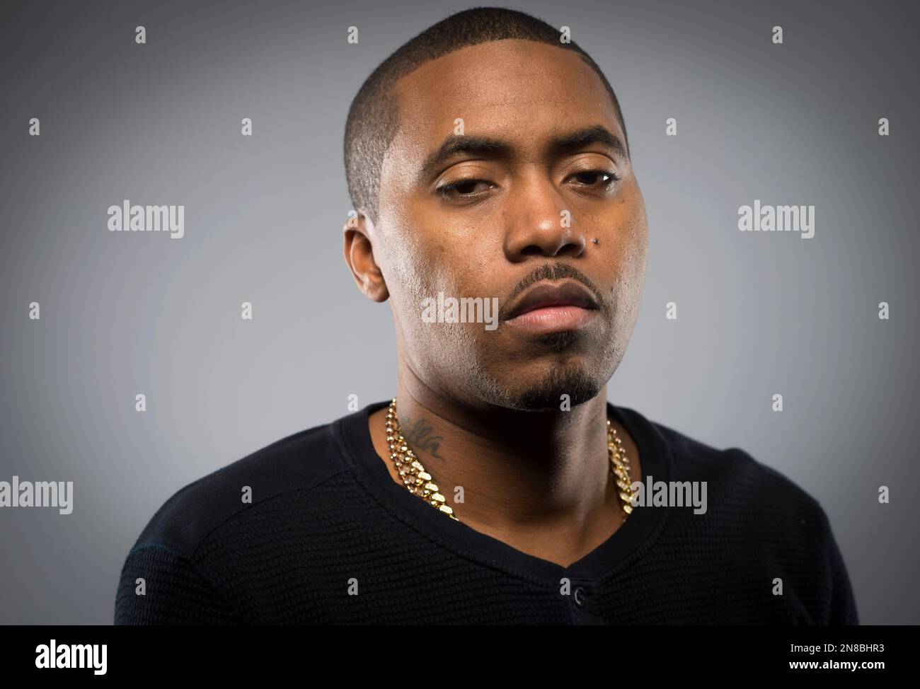 American rapper and actor Nasir Jones, better known as Nas, poses for a portrait, on Thursday