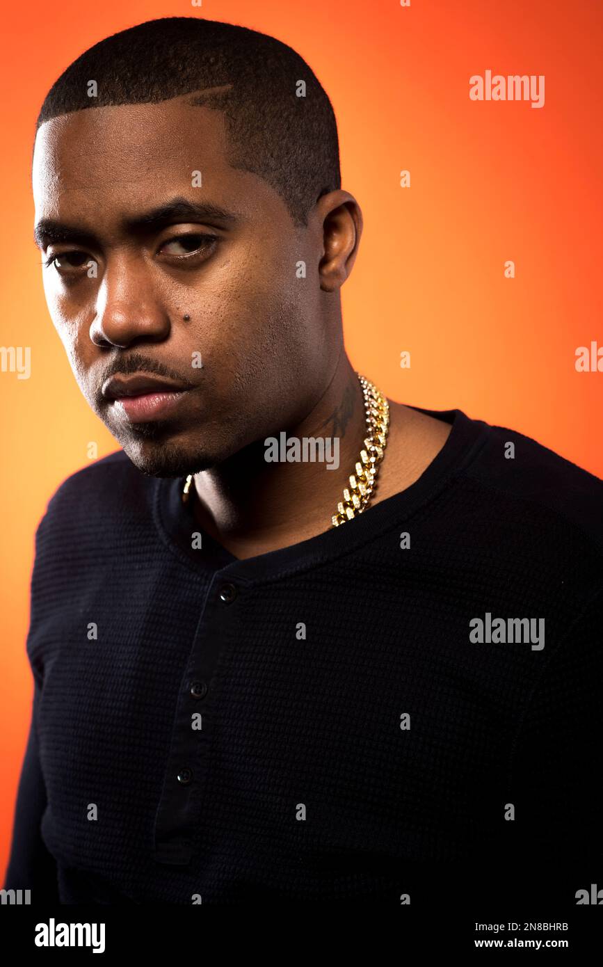American rapper and actor Nasir Jones, better known as Nas, poses for a ...