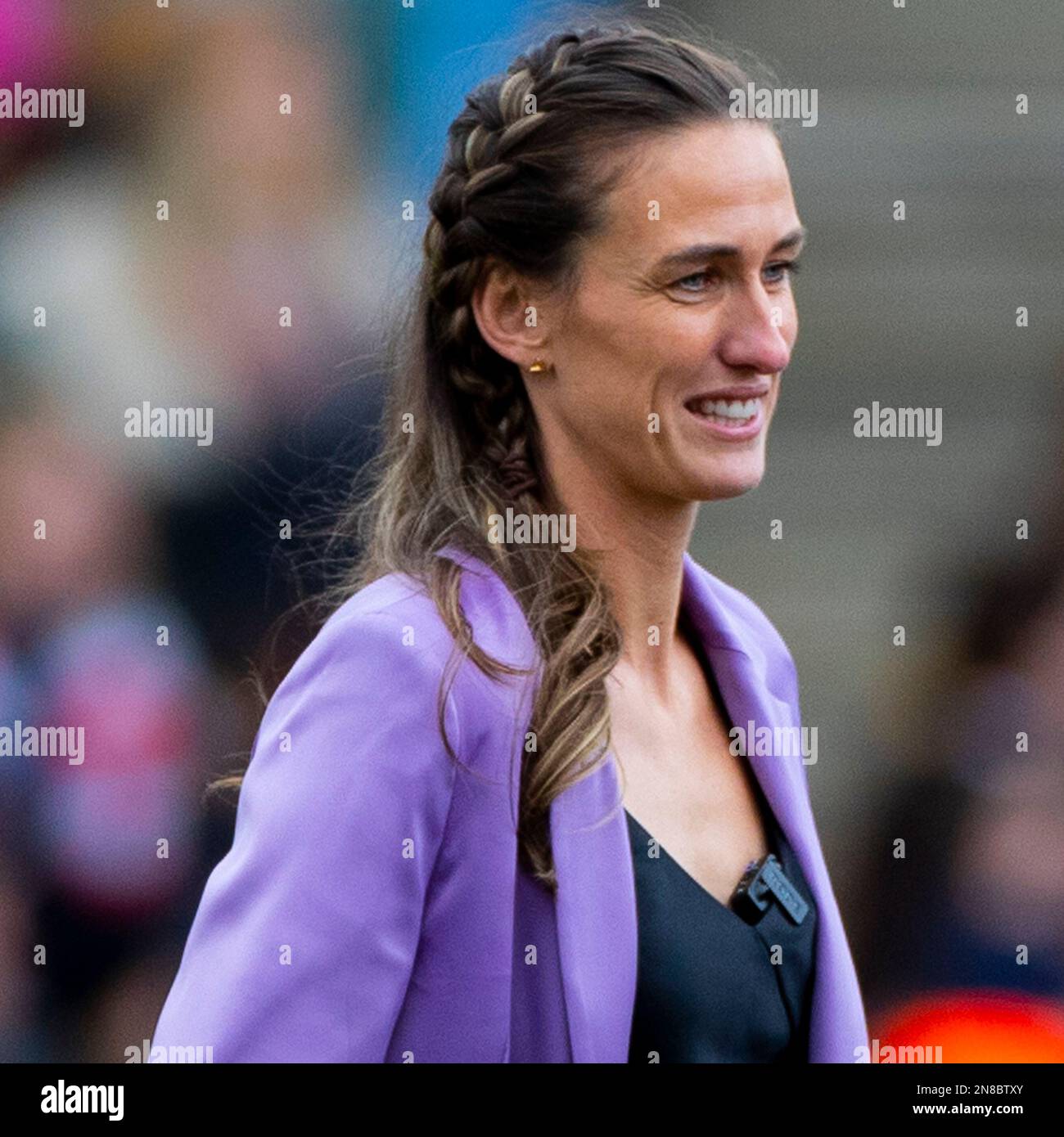 Jill Scott before the Barclays FA Women's Super League match between Manchester City and Arsenal at the Academy Stadium, Manchester on Saturday 11th February 2023. (Photo: Mike Morese | MI News) Credit: MI News & Sport /Alamy Live News Stock Photo