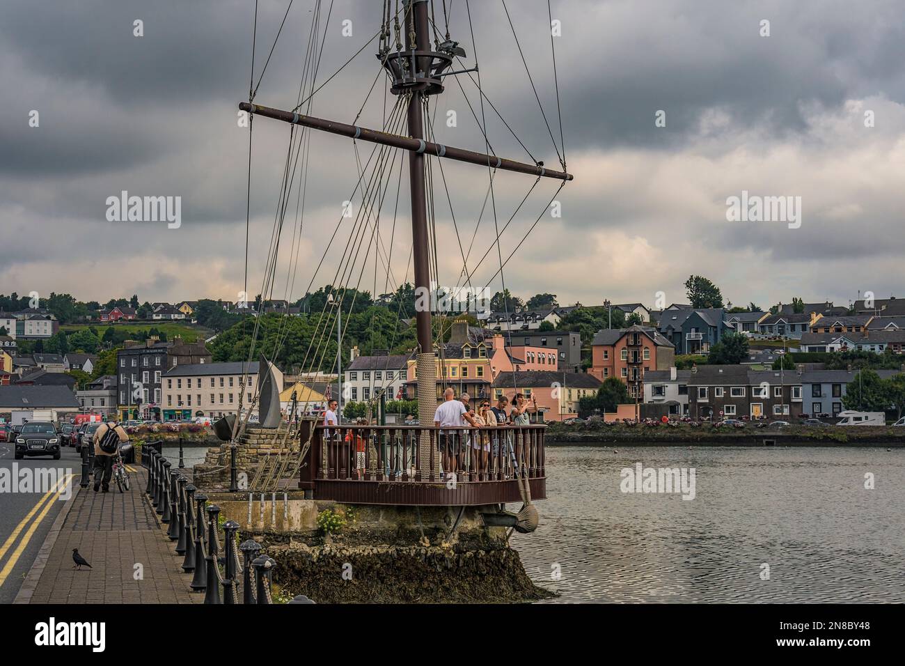 Spanish Galleon Mast at Pier road in Kinsale. Co Cork, Ireland Stock ...