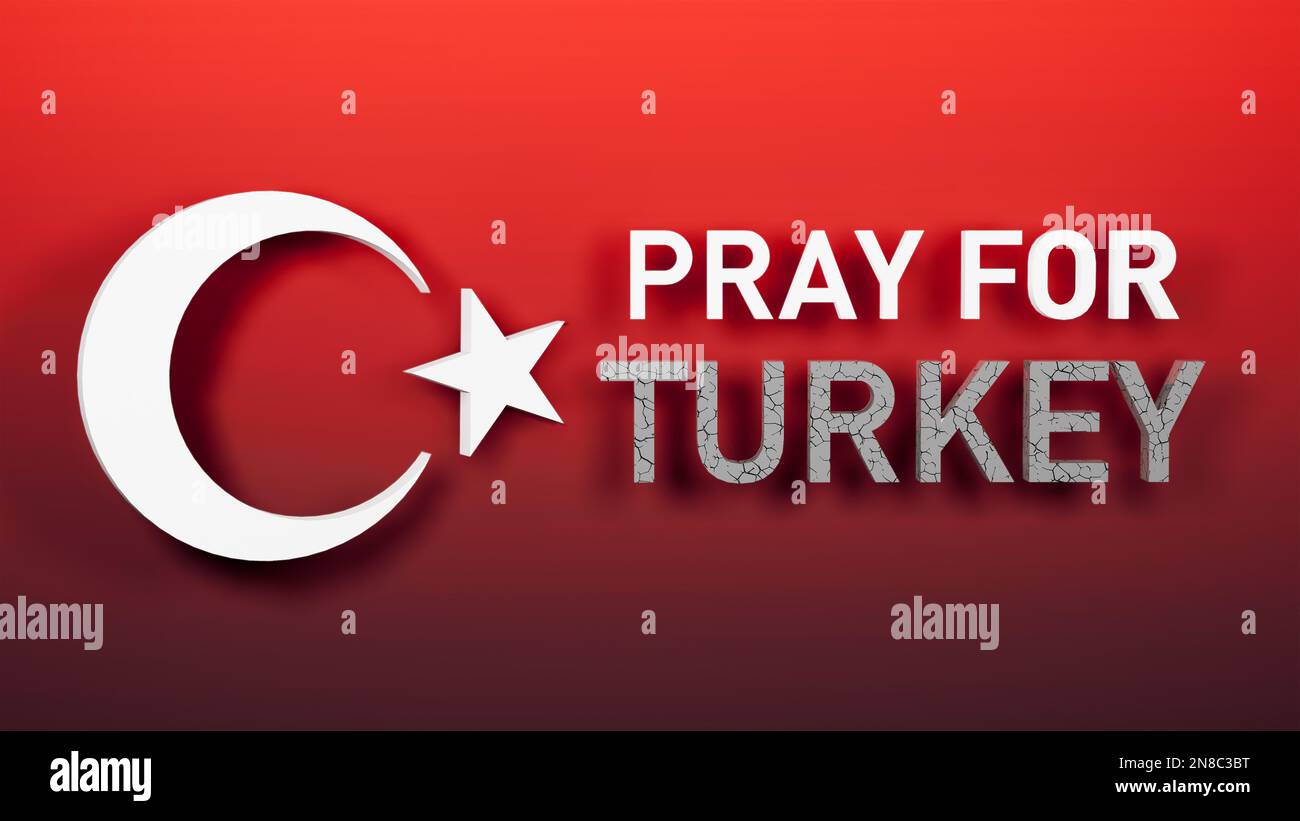Turkey Earthquake, February 6, 2023. Mournful banner. The Epicenter of