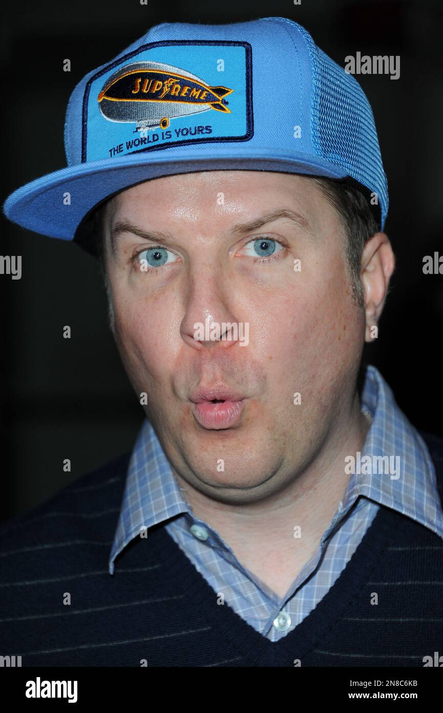 Nick Swardson attends the world premiere of "A Haunted House" at the Arclight Hollywood on Thursday, Jan. 3, 2013, in Los Angeles. (Photo by Richard Shotwell/Invision/AP) Stock Photo