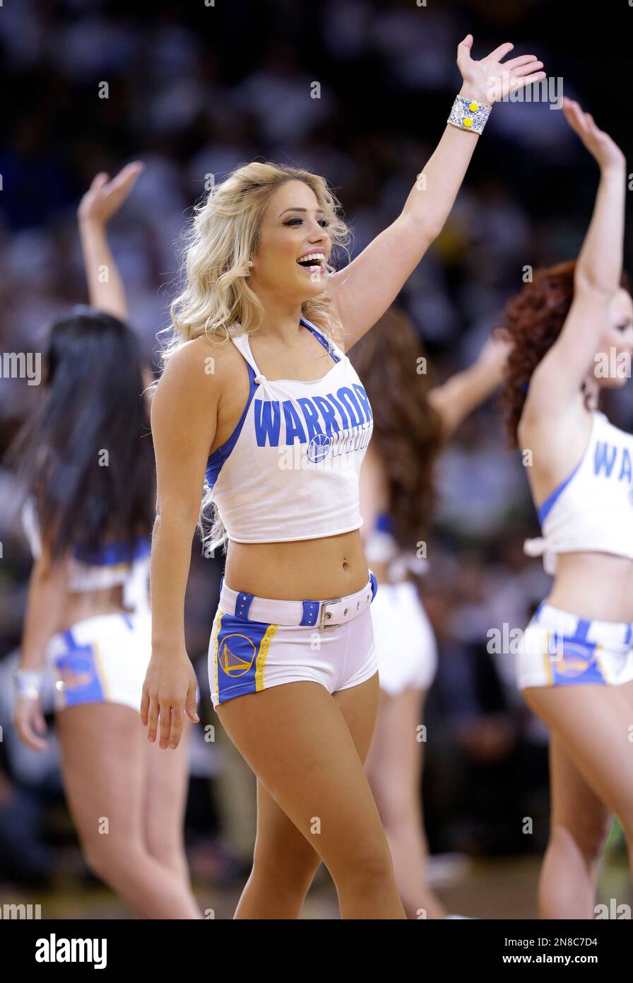 Feb 2, 2012; Oakland, CA, USA; Golden State Warriors cheerleaders perform  during the fourth quarter against the Utah Jazz at Oracle Arena. Golden  State defeated Utah 119-101 Stock Photo - Alamy