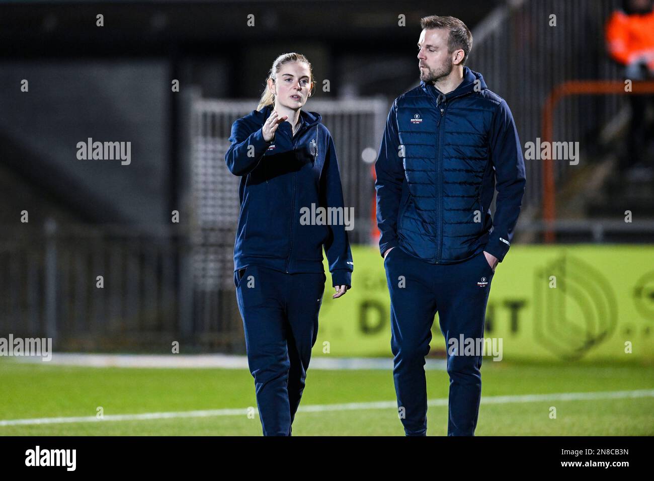 RSCA Futures' head coach Robin Veldman pictured during a soccer match  between RSC Anderlecht Futures and KMSK Deinze, Sunday 14 August 2022 in  Anderlecht, on day 1 of the 2022-2023 'Challenger Pro