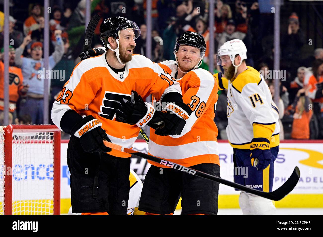 Philadelphia Flyers' Oskar Lindblom in action during an NHL hockey game  against the New York Rangers, Saturday, Jan. 15, 2022, in Philadelphia. (AP  Photo/Derik Hamilton Stock Photo - Alamy