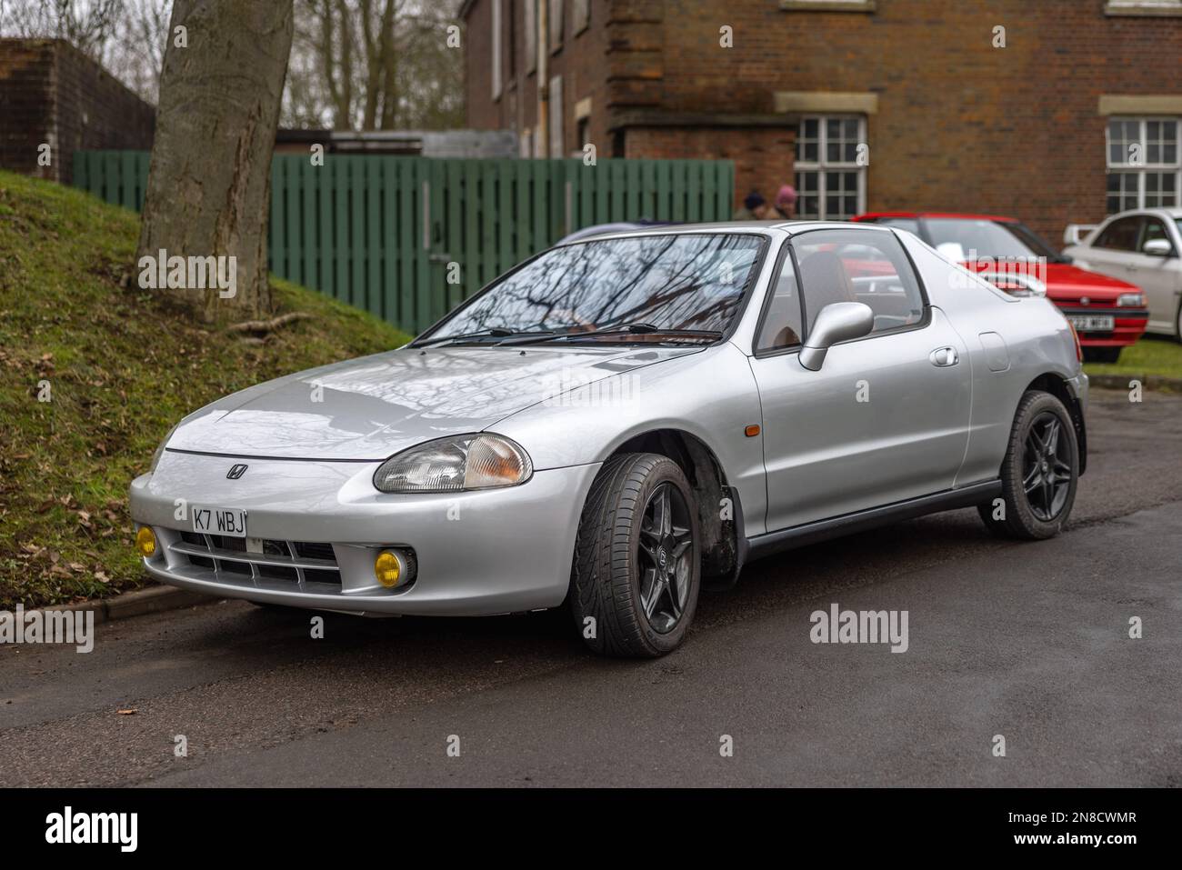1993 Honda CR-X del Sol, on display at the Japanese Assembly held at Bicester Heritage Centre on the 29th January 2023. Stock Photo
